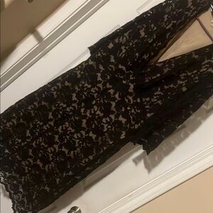 Kiyonna Black Lace Overlay Dress
